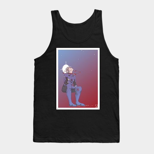 Kaworu Nagisa Tank Top by Nenril